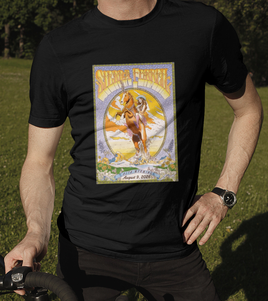 Sierra Ferrell August 9 2026 Alta Wyoming Grand Targhee Bluegrass Festival Tour Horse And Woman T-Shirt