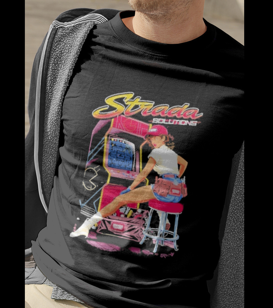 Strada Solutions Arcade Mechanic Retro Gaming T-Shirt