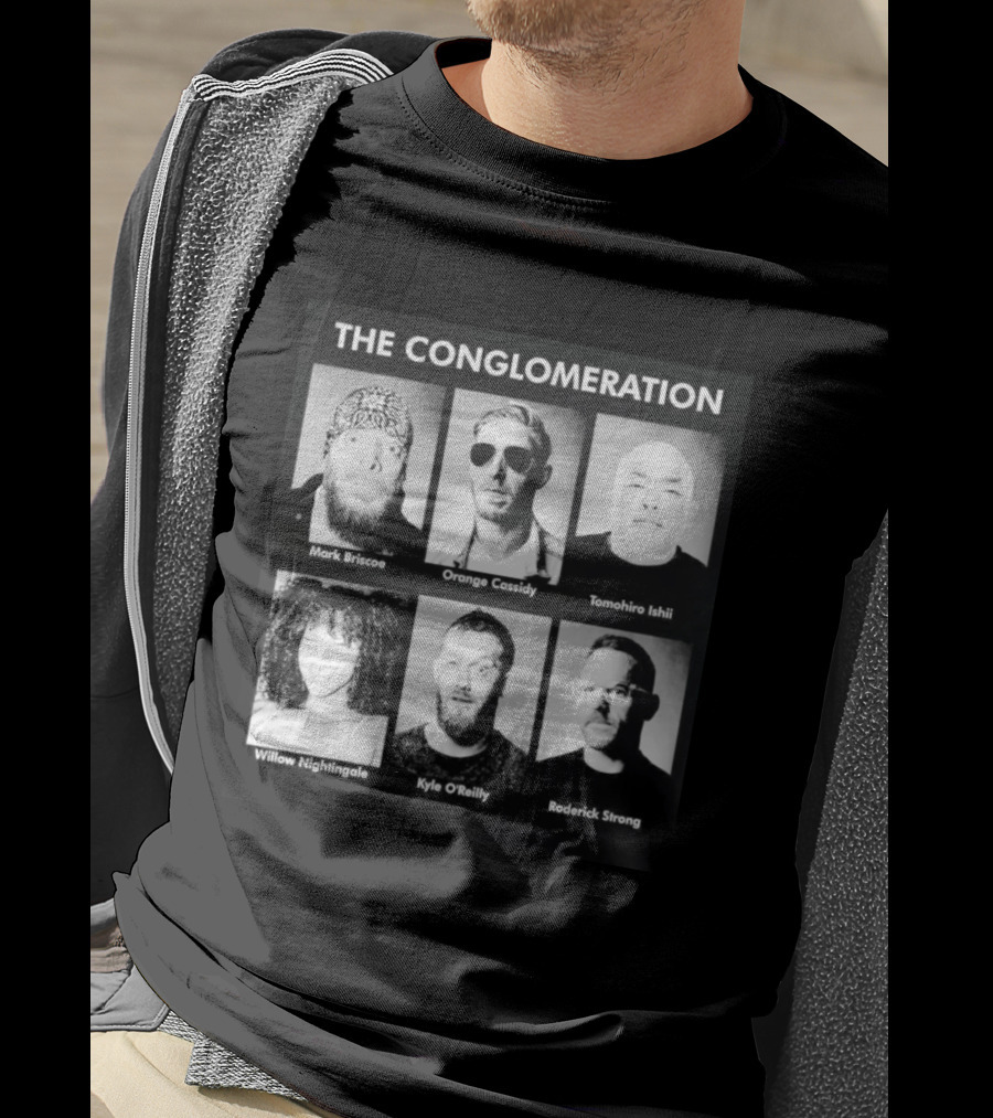 The Conglomeration Mark Briscoe Orange Cassidy Tomohiro Ishii Willow Nightingale Kyle O'Reilly Roderick Strong T-Shirt