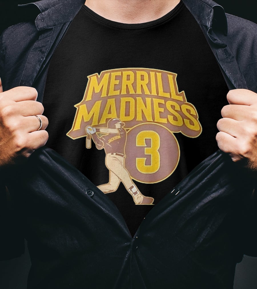 Merrill Madness 3 Jackson San Diego Padres T-Shirt