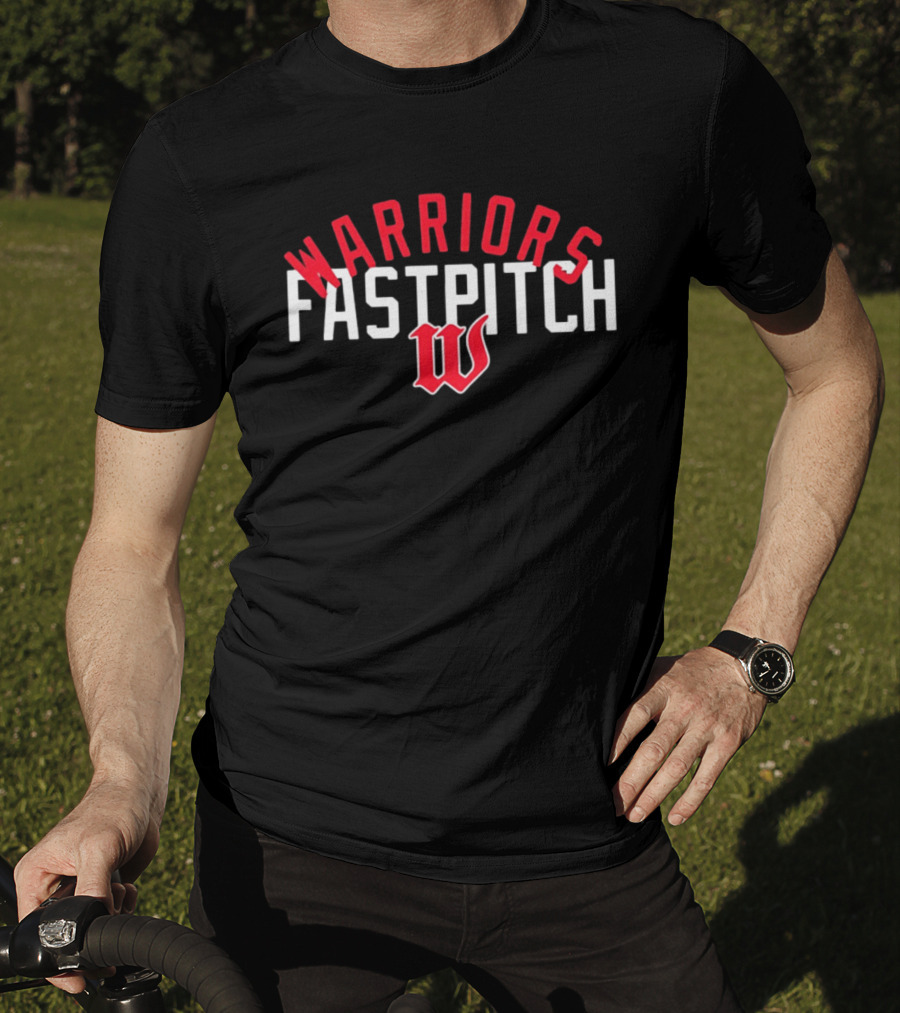 Warriors Fastpitch W Logo Softball Team T-Shirt
