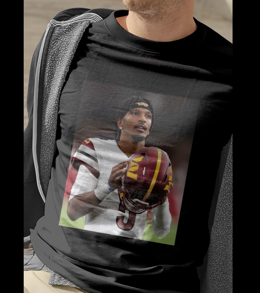 Washington Commanders Quarterback Jayden Daniels Football Player Sports T-Shirt