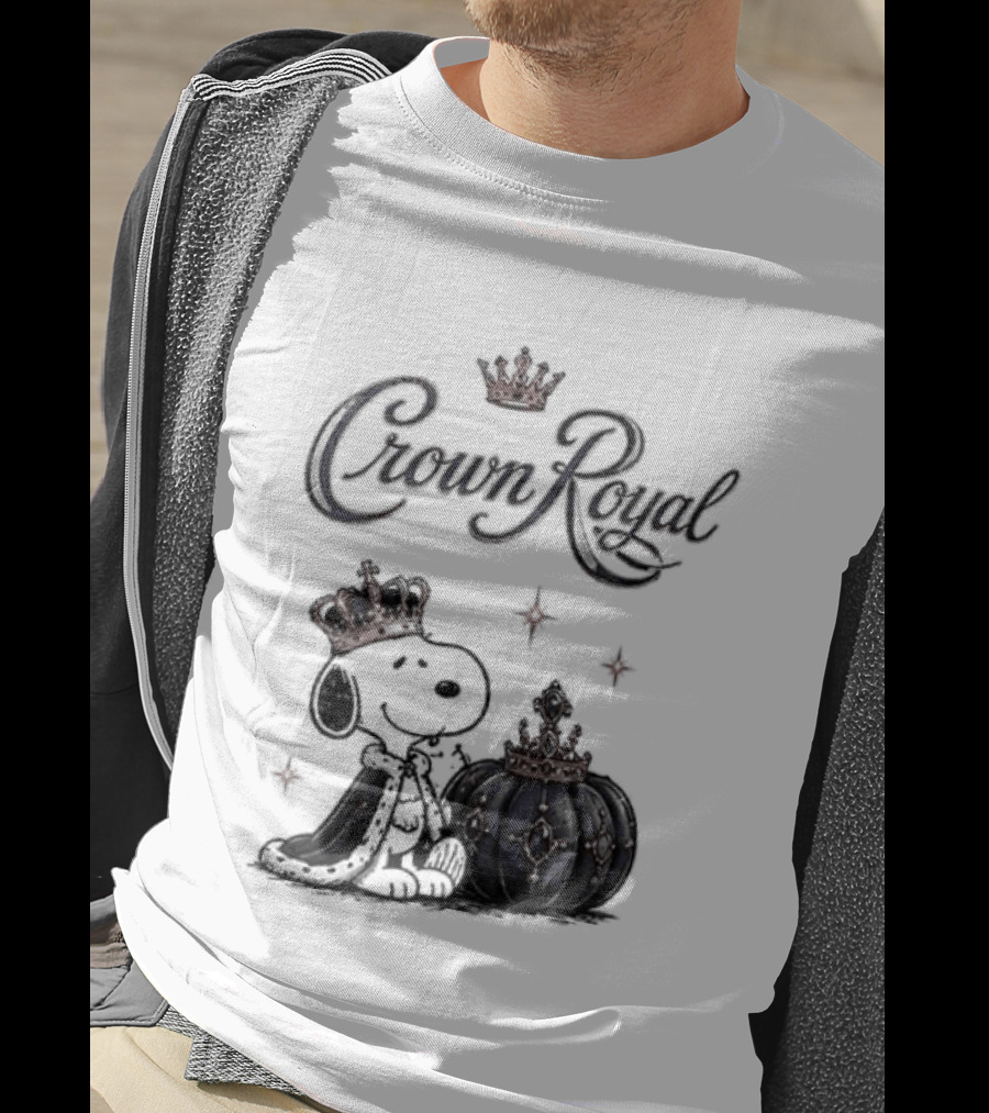 Peanuts Snoopy Crown Royal Boos Only With Crown And Royal T-Shirt
