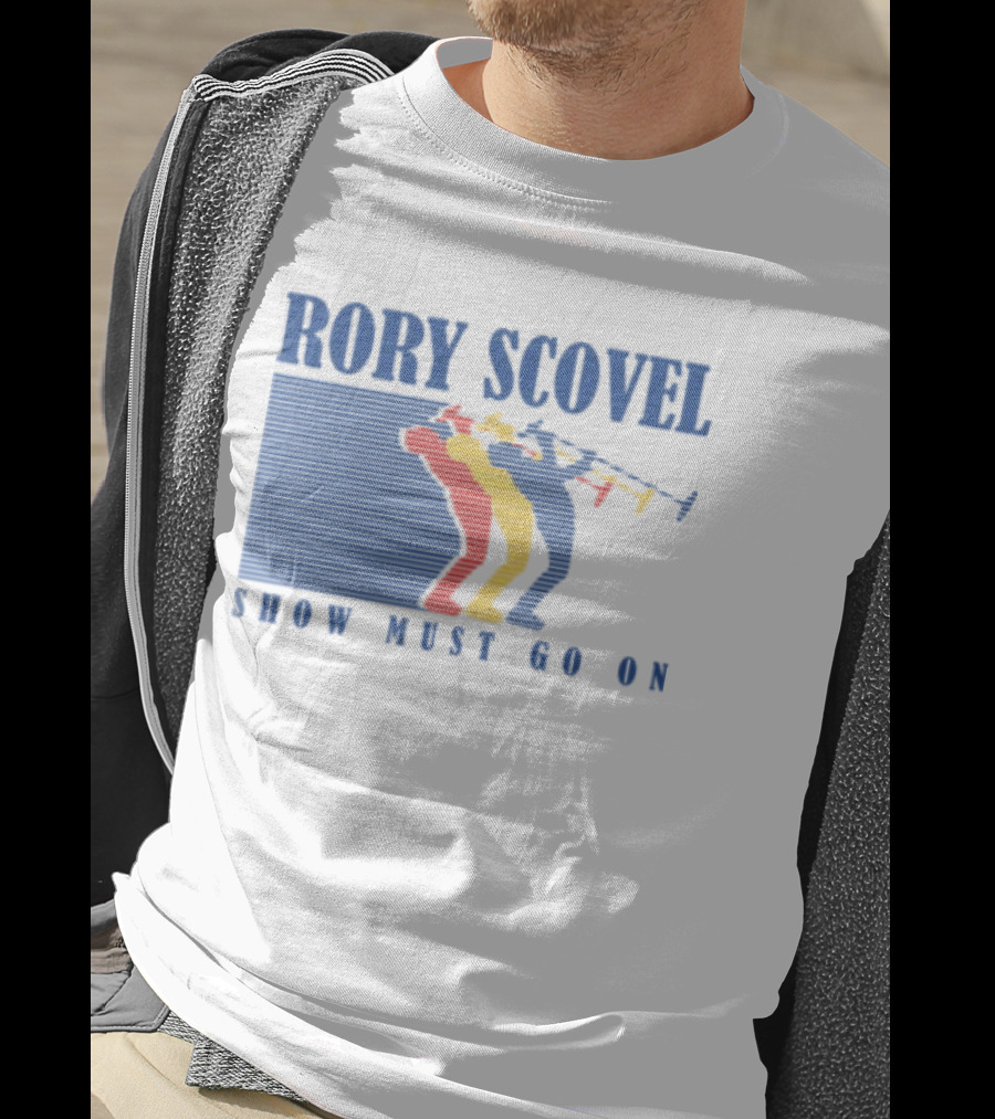 Rory Scovel Show Must Go On Colorful Trumpet Players T-Shirt