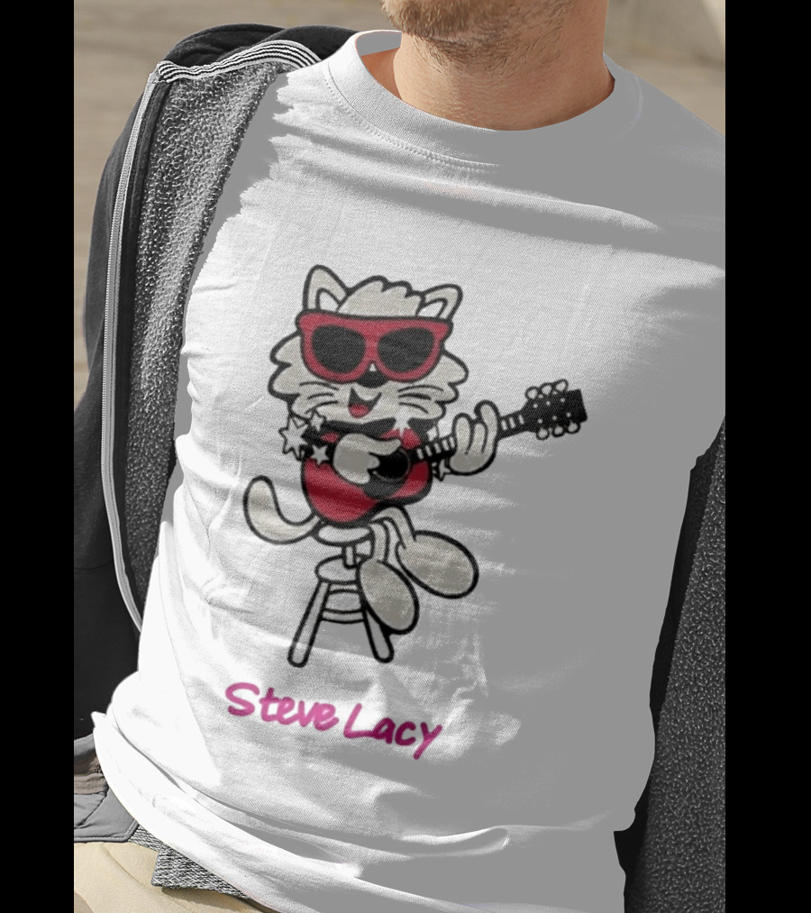 Steve Lacy 2026 Asia Tour Oh Yeah Cool Cat Playing Guitar T-Shirt