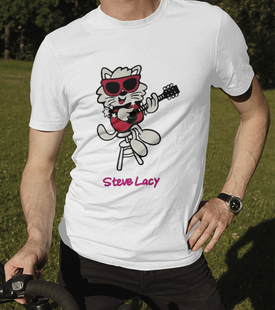 Steve Lacy 2026 Asia Tour Oh Yeah Cool Cat Playing Guitar T-Shirt