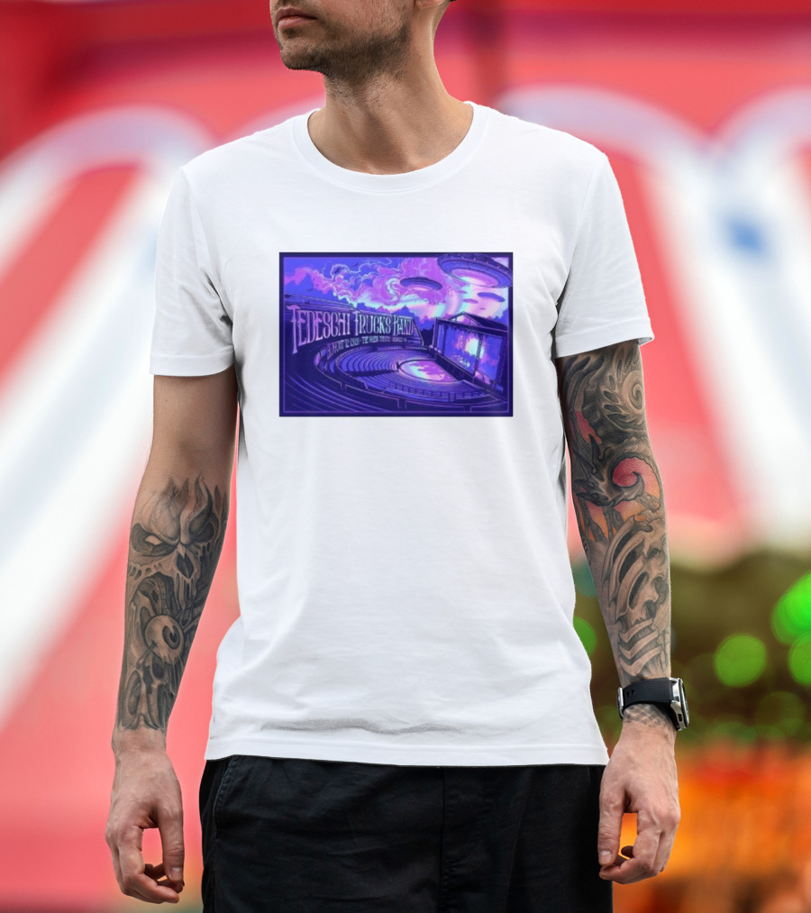 Tedeschi Trucks Band Greek Theatre Berkeley August 12 2026 Concert With UFOs And Neon Lights T-Shirt