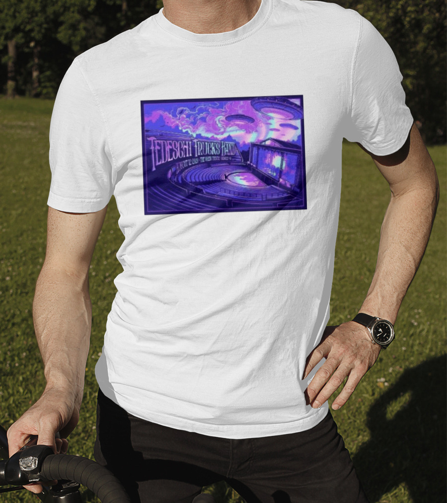 Tedeschi Trucks Band Greek Theatre Berkeley August 12 2026 Concert With UFOs And Neon Lights T-Shirt