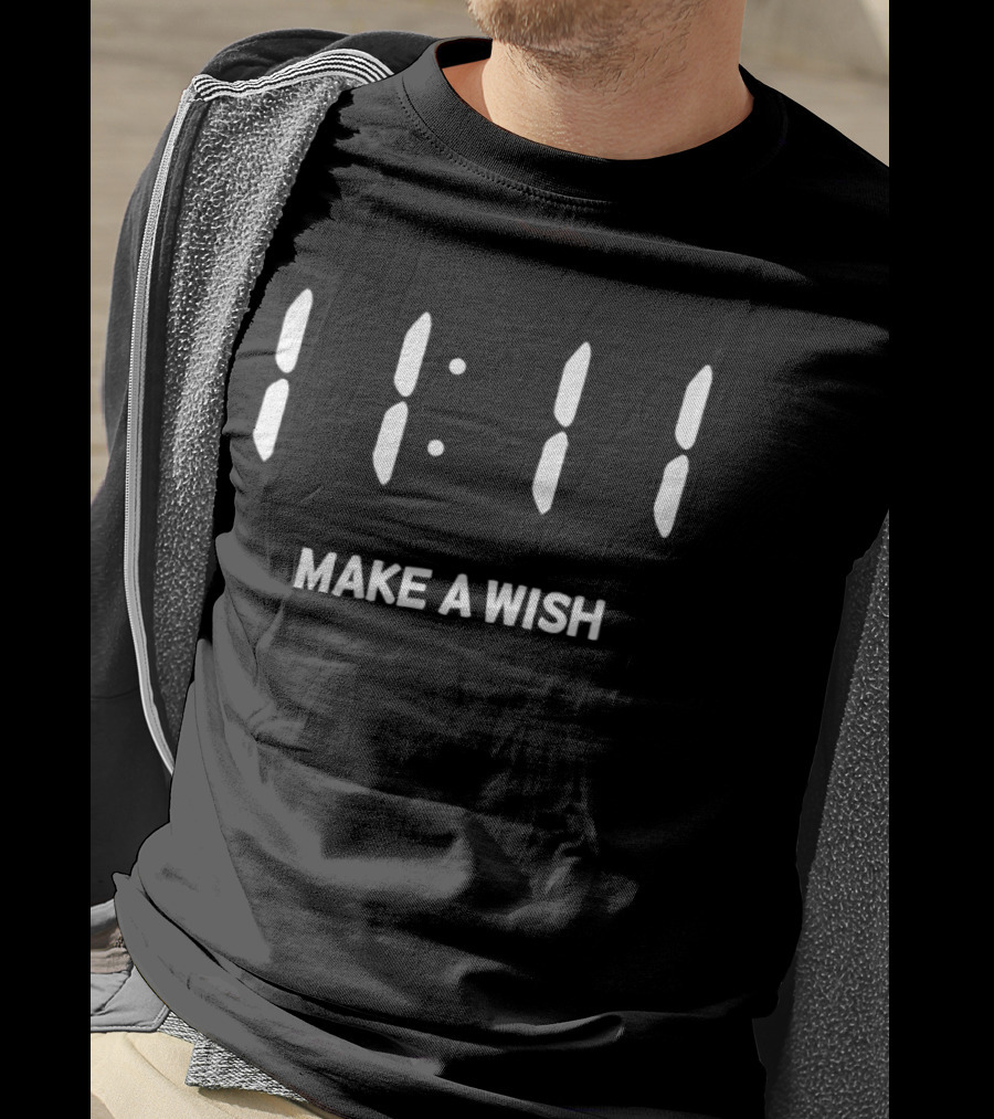 11 11 Make A Wish Numerology Manifestation Positive Thinking T-Shirt