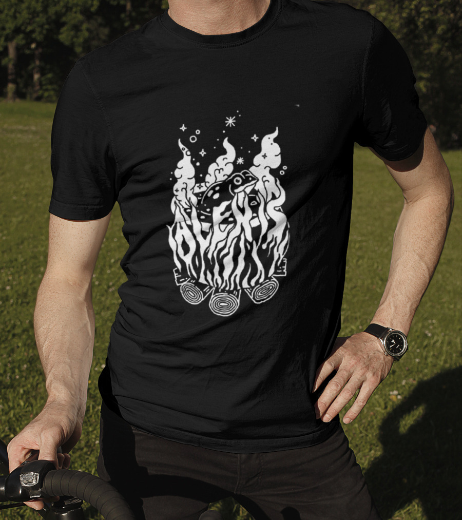 Alexisonfire Crisis 2026 Exclusive Tour 20 Years Anniversary Burning Log T-Shirt