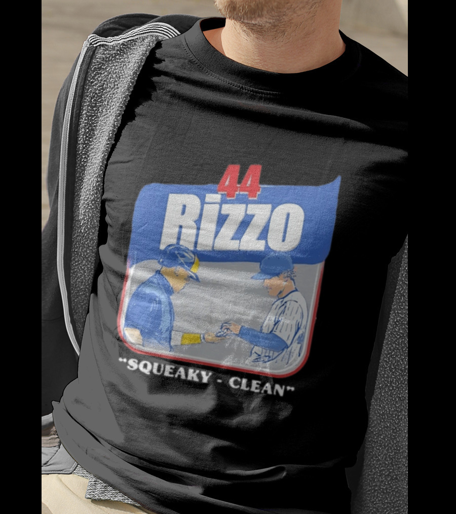 Anthony Rizzo 44 Squeaky Clean Baseball Exchange T-Shirt