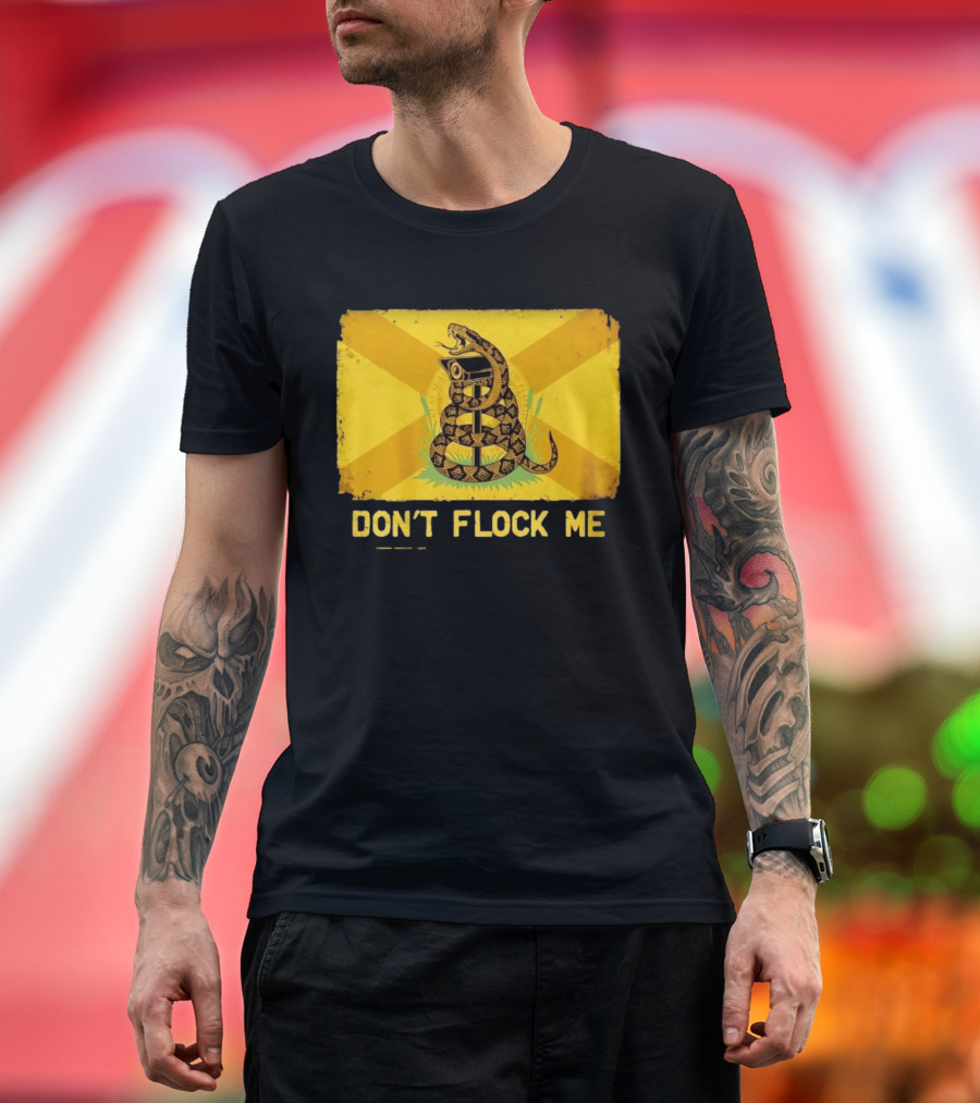 Florida Snake Surveillance Distressed Flag Don't Flock Me T-Shirt