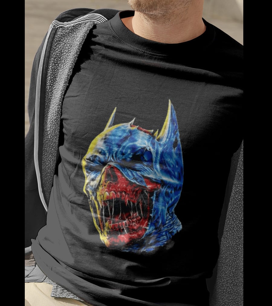 Batman DCeased Zombie Skull DC Comics Villainous Visage T-Shirt