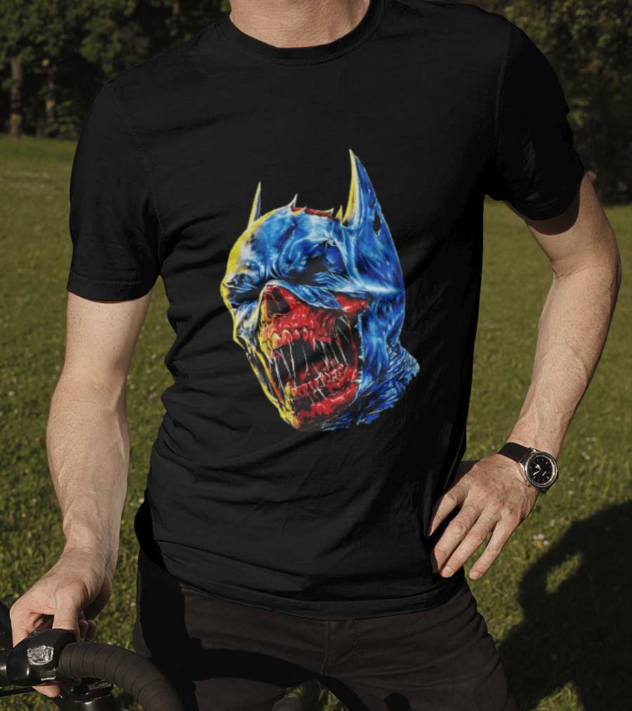 Batman DCeased Zombie Skull DC Comics Villainous Visage T-Shirt