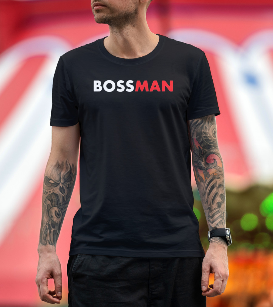 BOSSMAN Bold Statement Red And White T-Shirt
