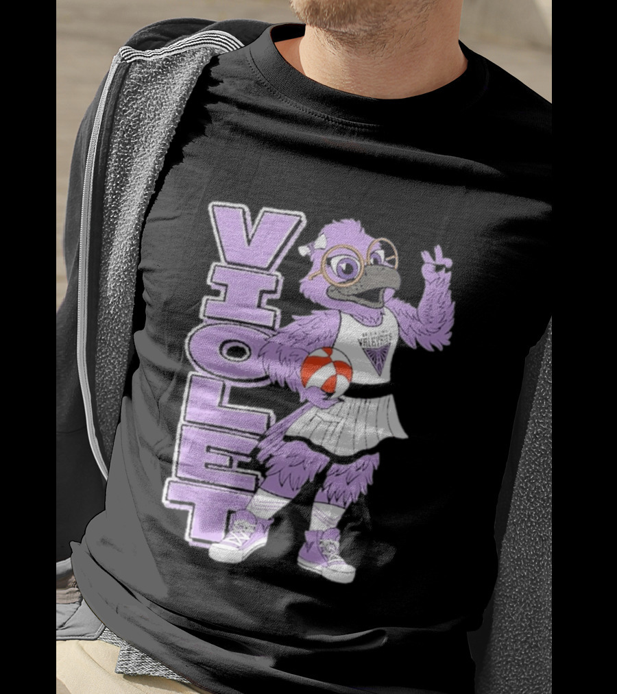 Golden State Valkyries Oaklandish Violet Mascot Basketball T-Shirt