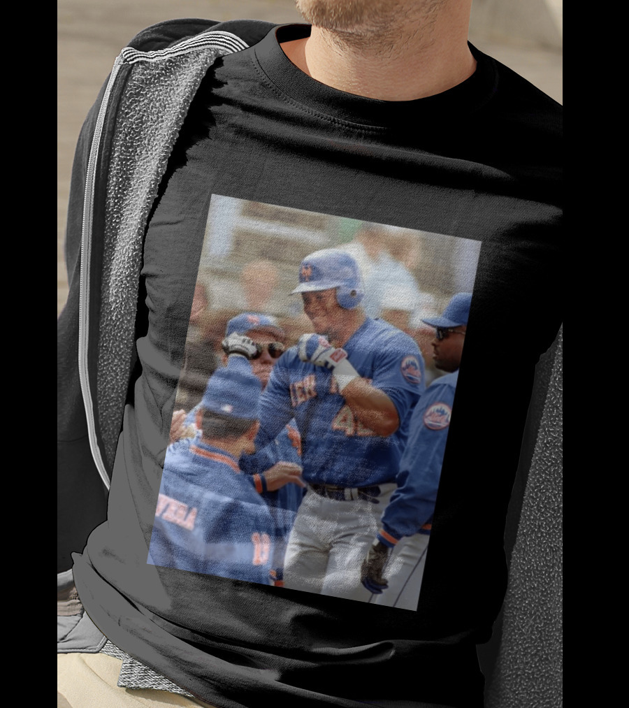 New York Mets Butch Huskey No. 42 MLB Legend T-Shirt