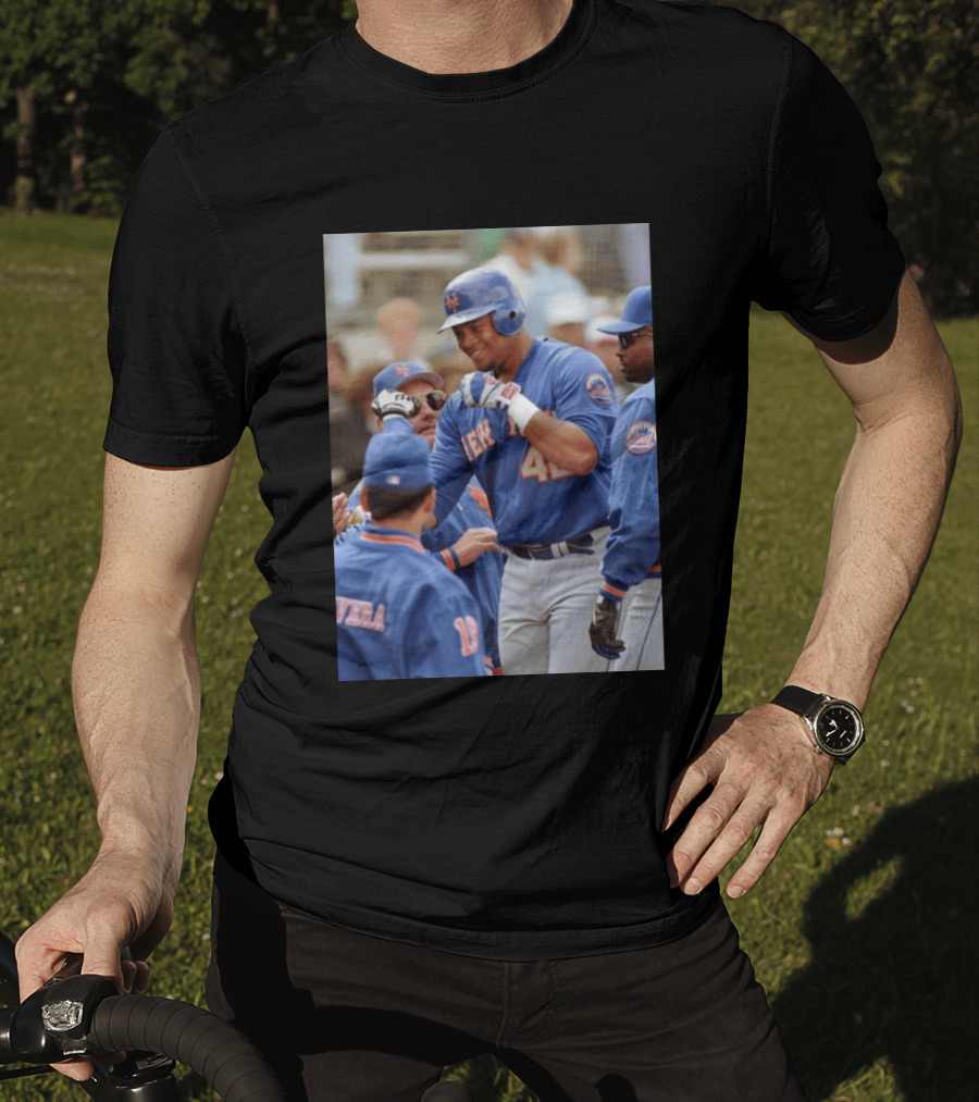 New York Mets Butch Huskey No. 42 MLB Legend T-Shirt
