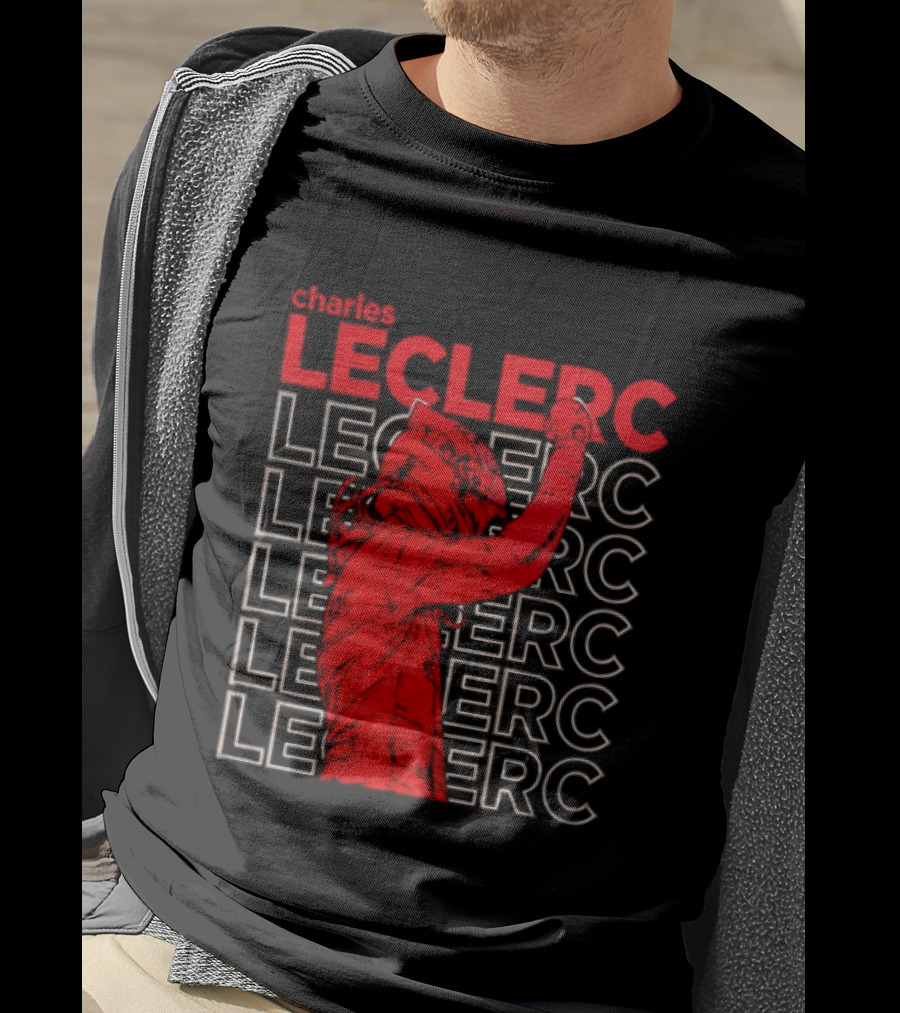 Charles Leclerc Formula 1 Racing Champion Red T-Shirt