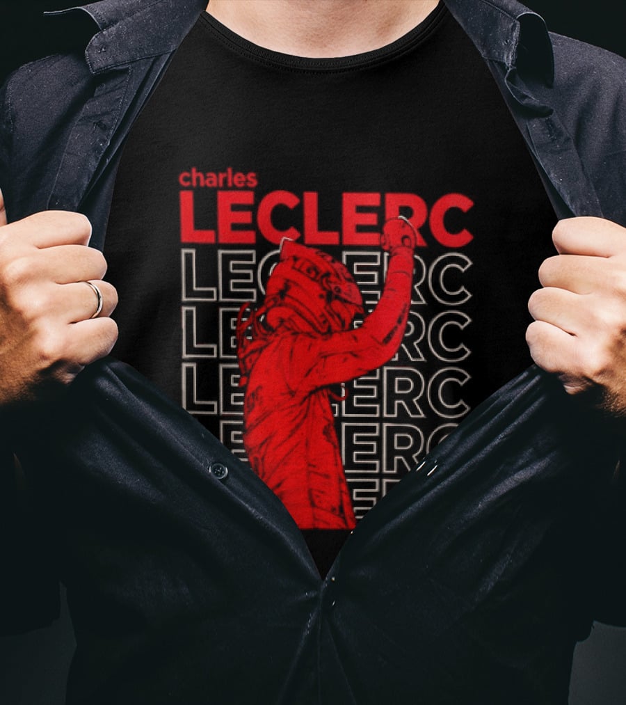 Charles Leclerc Formula 1 Racing Champion Red T-Shirt