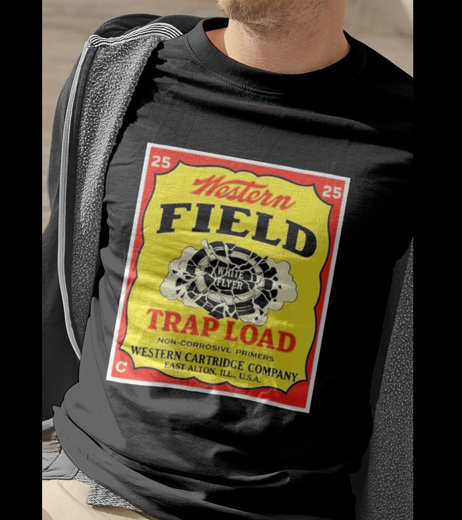 Western Field White Flyer Trap Load Western Cartridge Company East Alton USA T-Shirt