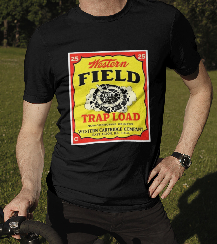 Western Field White Flyer Trap Load Western Cartridge Company East Alton USA T-Shirt