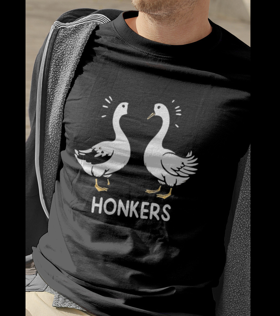 Honkers Goose Duo Geese Honk Bird Humor T-Shirt