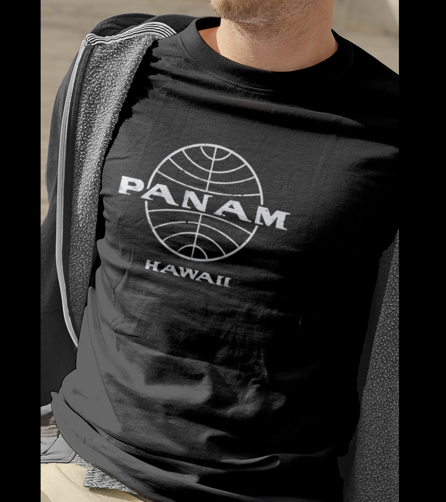 Pan Am Hawaii Distressed Globe Aviation T-Shirt
