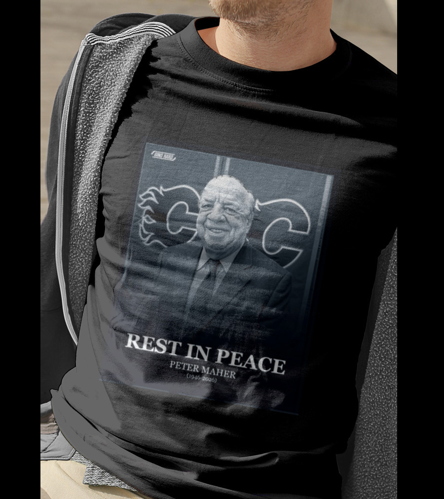 Rest In Peace Peter Maher 1946 2026 Calgary Flames T-Shirt