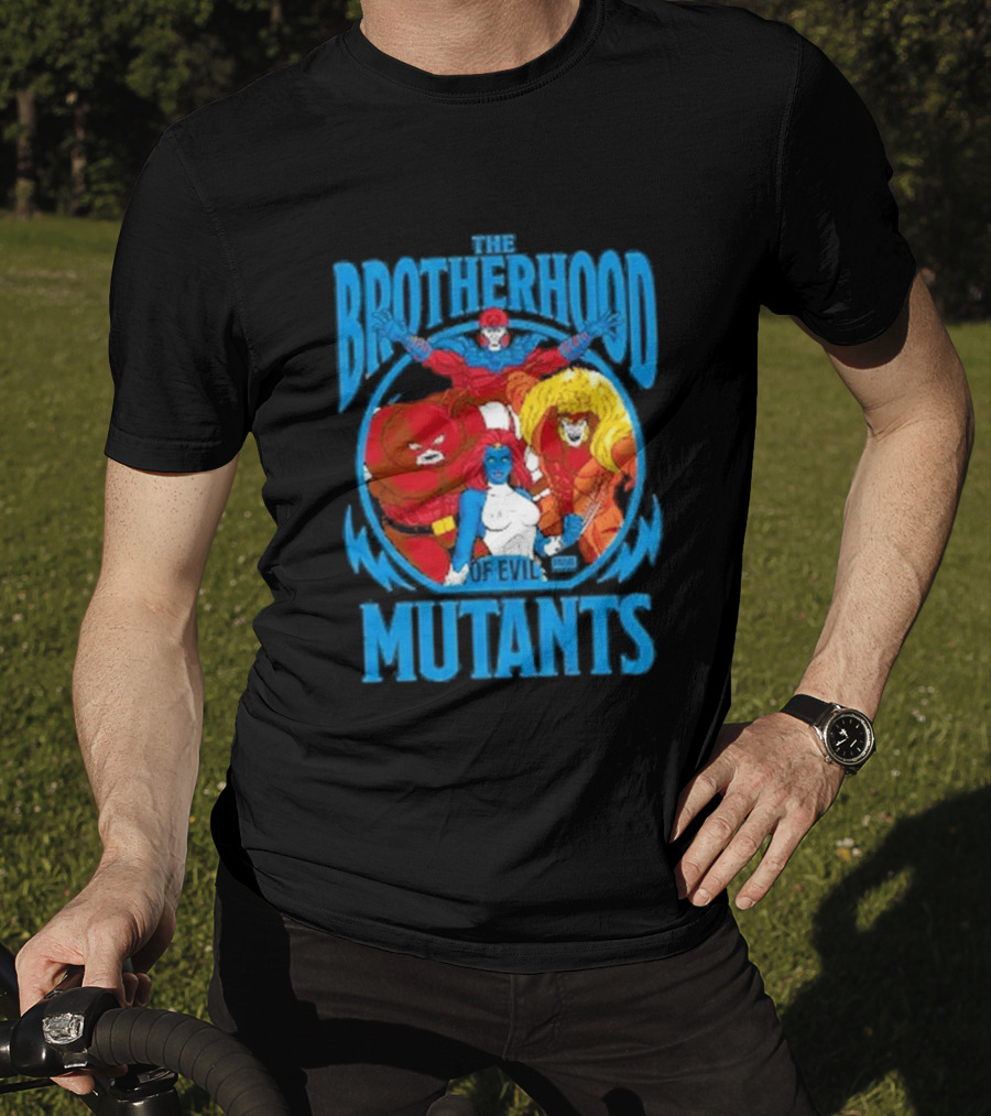 X Men Brotherhood Of Evil Mutants Cropped Mystique Sabretooth Blob T-Shirt