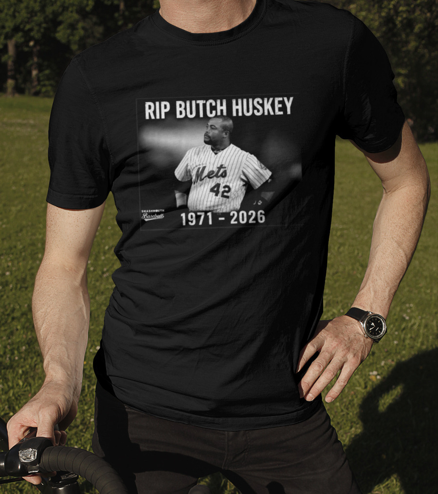 Rip Butch Huskey Mets 42 Smashmouth Baseball 1971 2026 T-Shirt