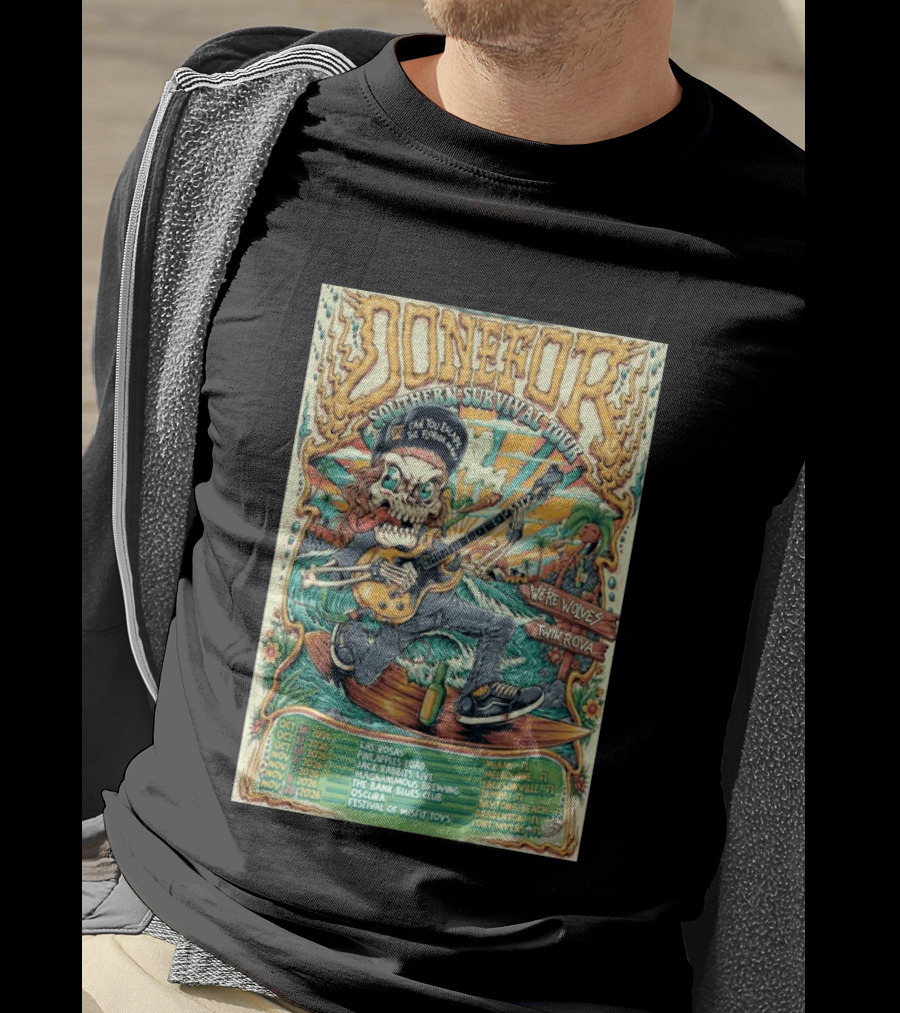 DONEFOR Southern Survival Tour 2026 Miami Jacksonville Daytona Beach Events T-Shirt