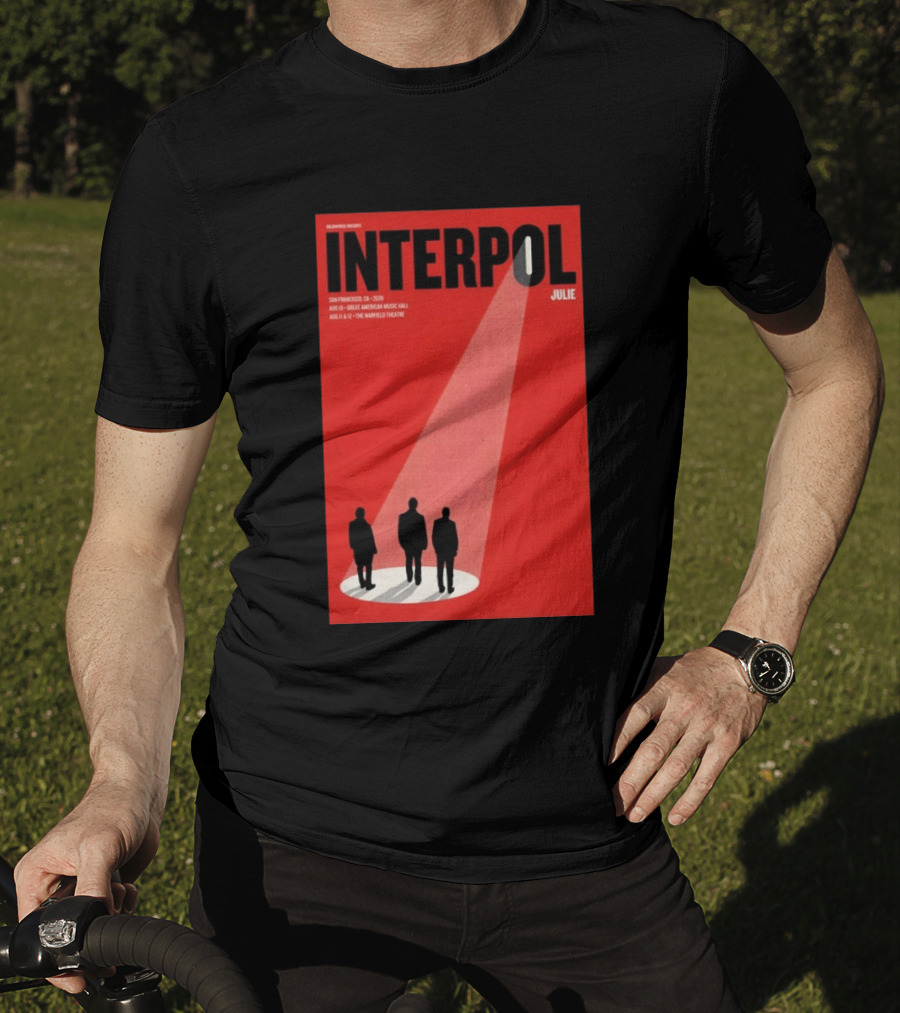 Interpol San Francisco 2026 Great American Music Hall Warfield Theatre Event Julie T-Shirt