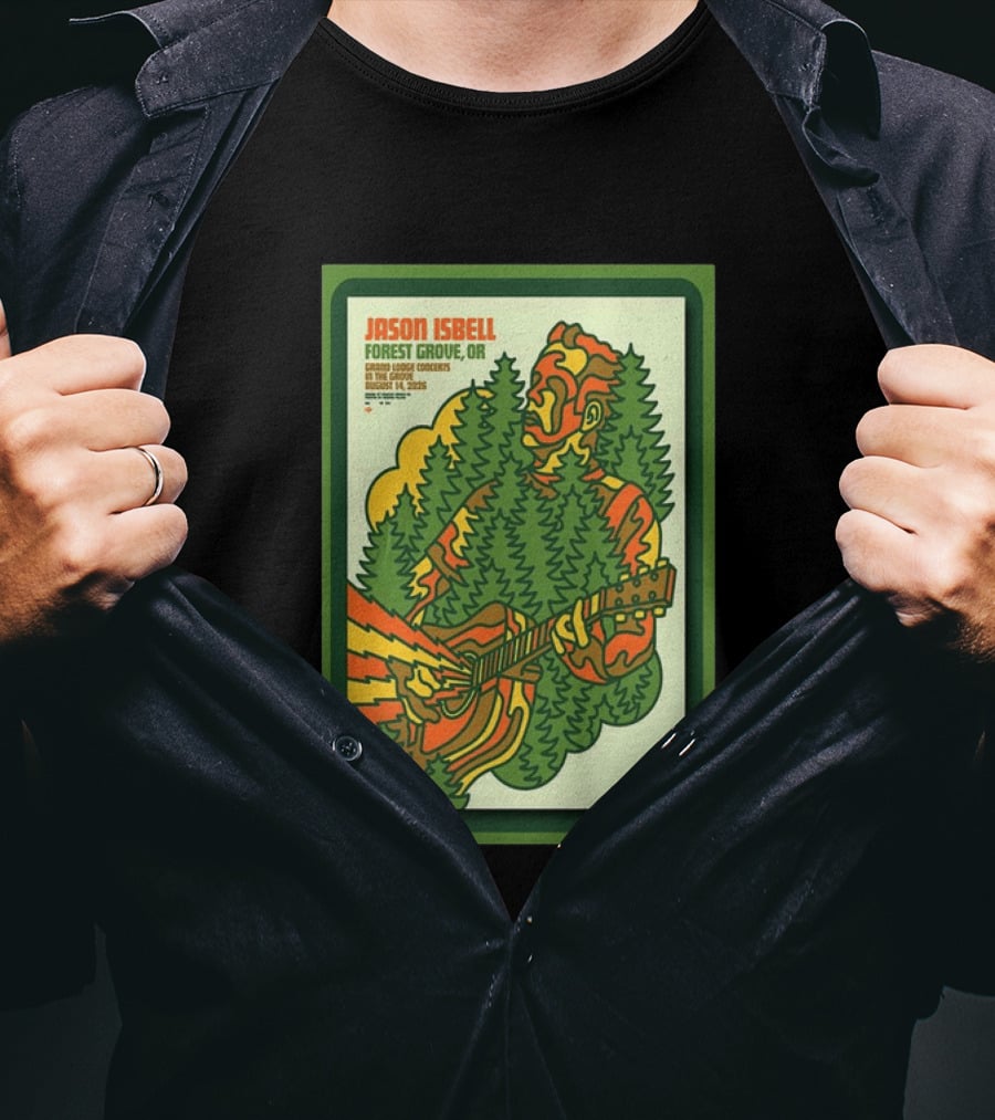 Jason Isbell Forest Grove OR Grand Lodge Concerts Aug 14 2026 T-Shirt