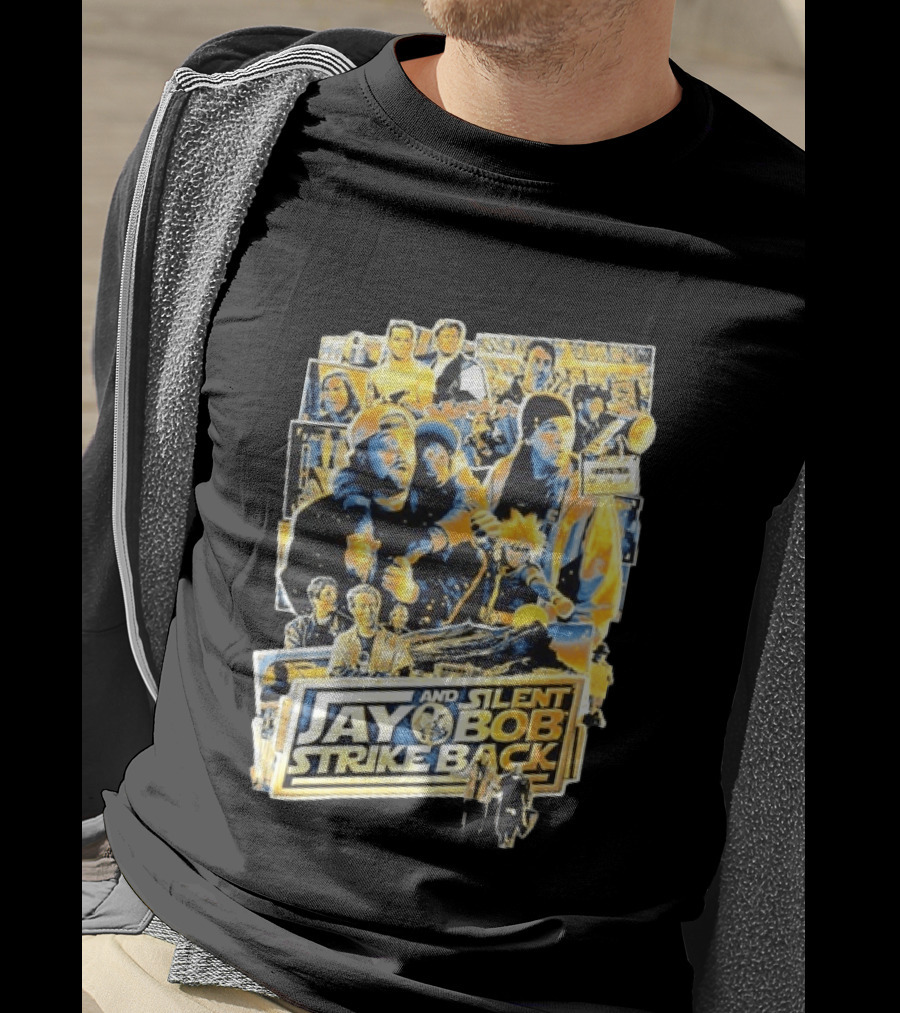 Jay And Silent Bob Strike Back Movie Collage Kevin Smith T-Shirt