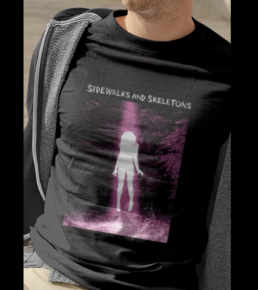 Sidewalks And Skeletons Goth Aesthetic Alien Abduction Vibes T-Shirt