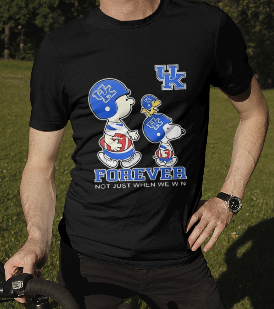 Snoopy Woodstock Charlie Brown UK Forever Not Just When We Win T-Shirt