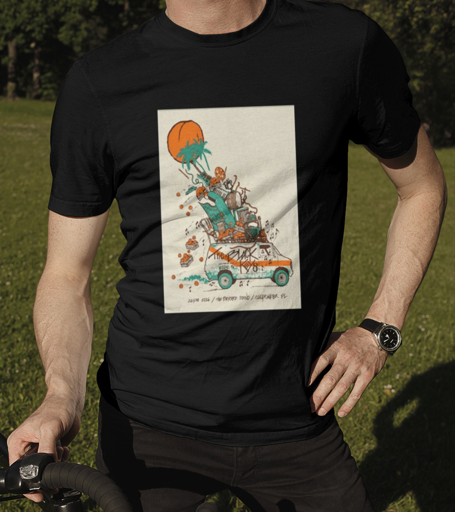The Black Keys July 28 2026 The Daycare Sound Clearwater FL Van And Music Instruments T-Shirt