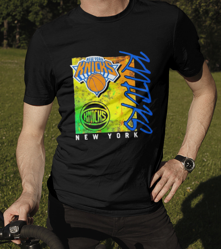 New York Knicks Basketball Team NBA Vibrant Graphic Knicks New York T-Shirt