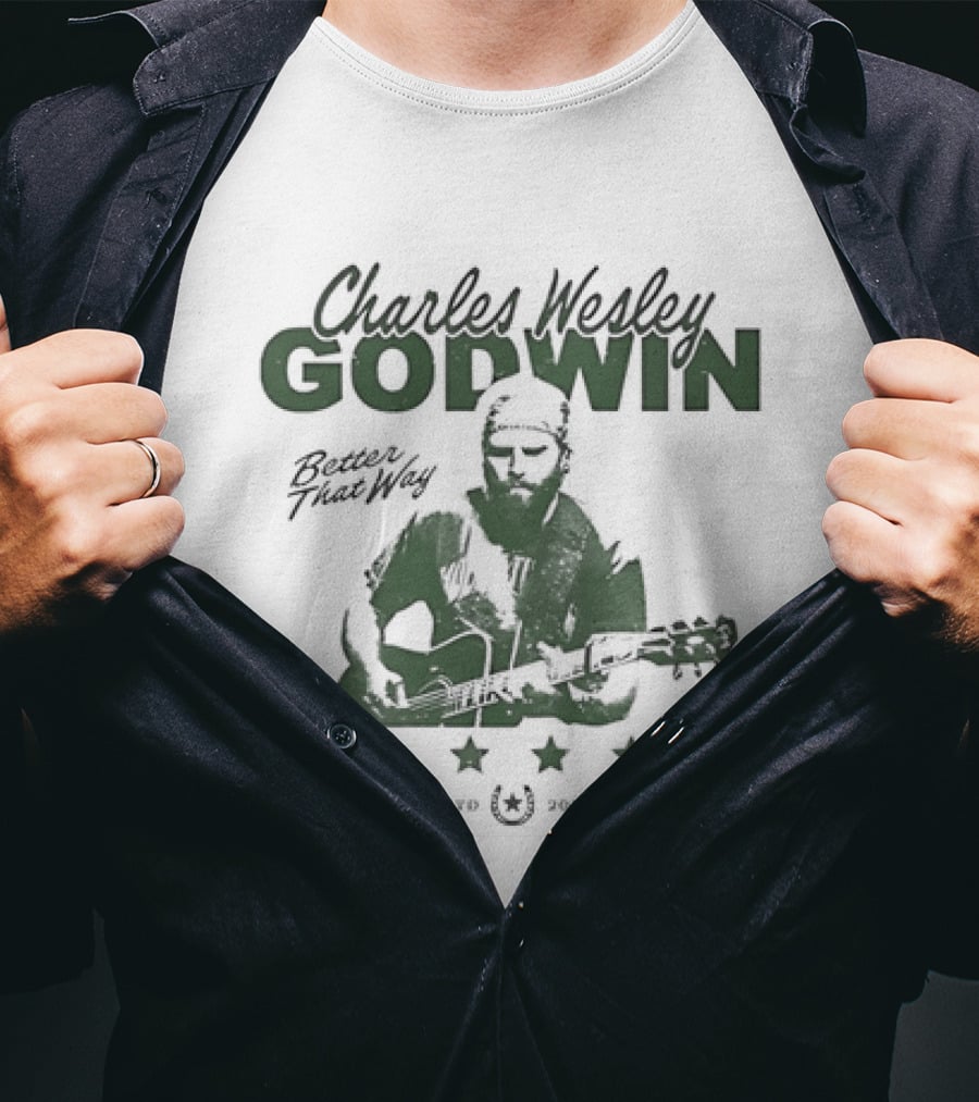 Charles Wesley Godwin Better That Way Music Star Guitar Image 2021 T-Shirt
