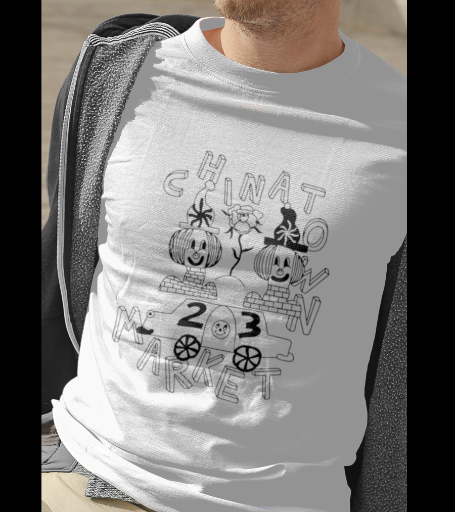 Chinatown Market 2023 Cartoon Clown And Mouse Characters T-Shirt