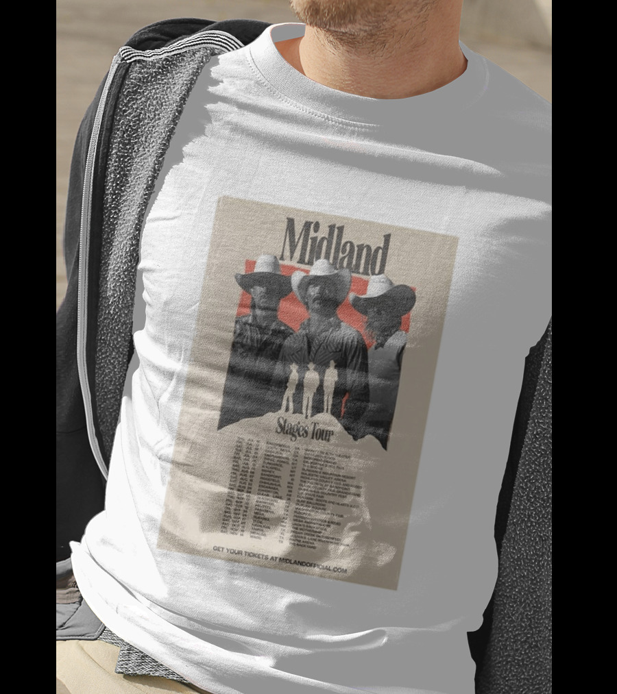 Midland Stages Tour 2026 Concert Dates And Locations T-Shirt