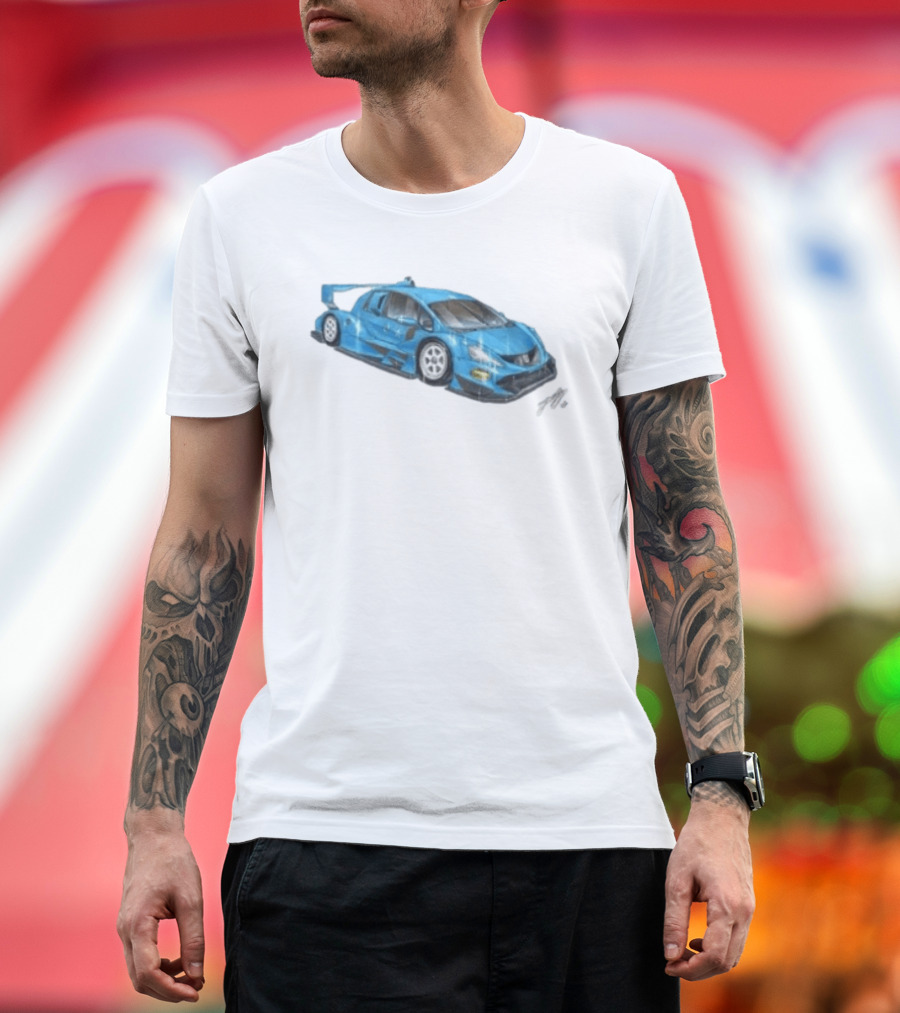 Grent Perez Store Fih Blue Racing Car T-Shirt