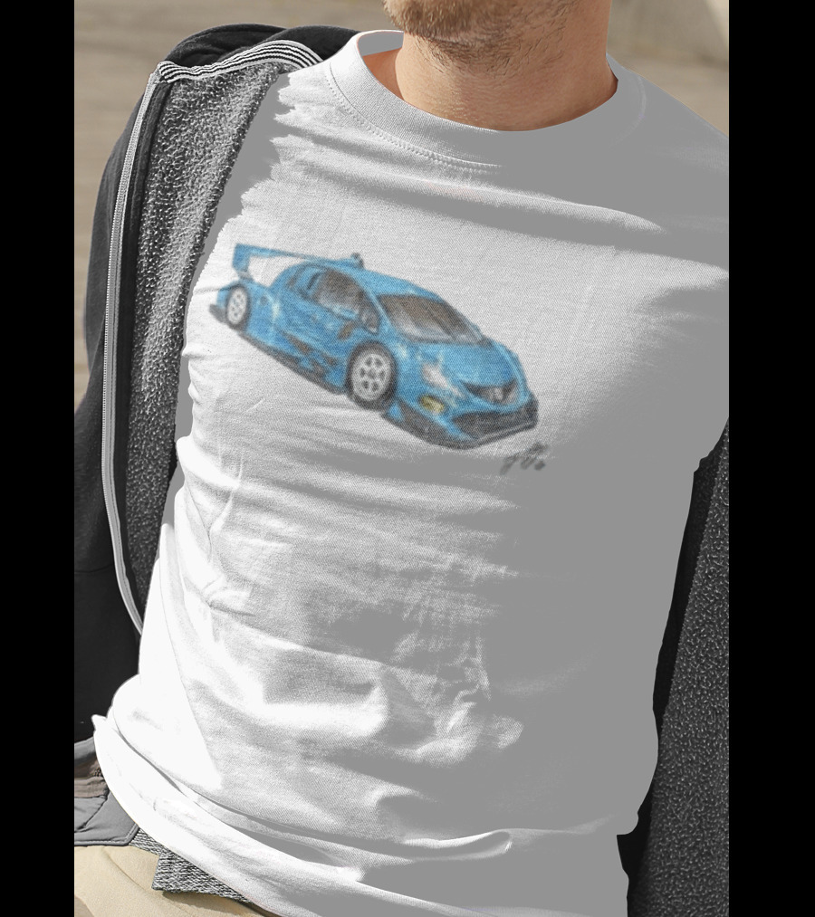 Grent Perez Store Fih Blue Racing Car T-Shirt