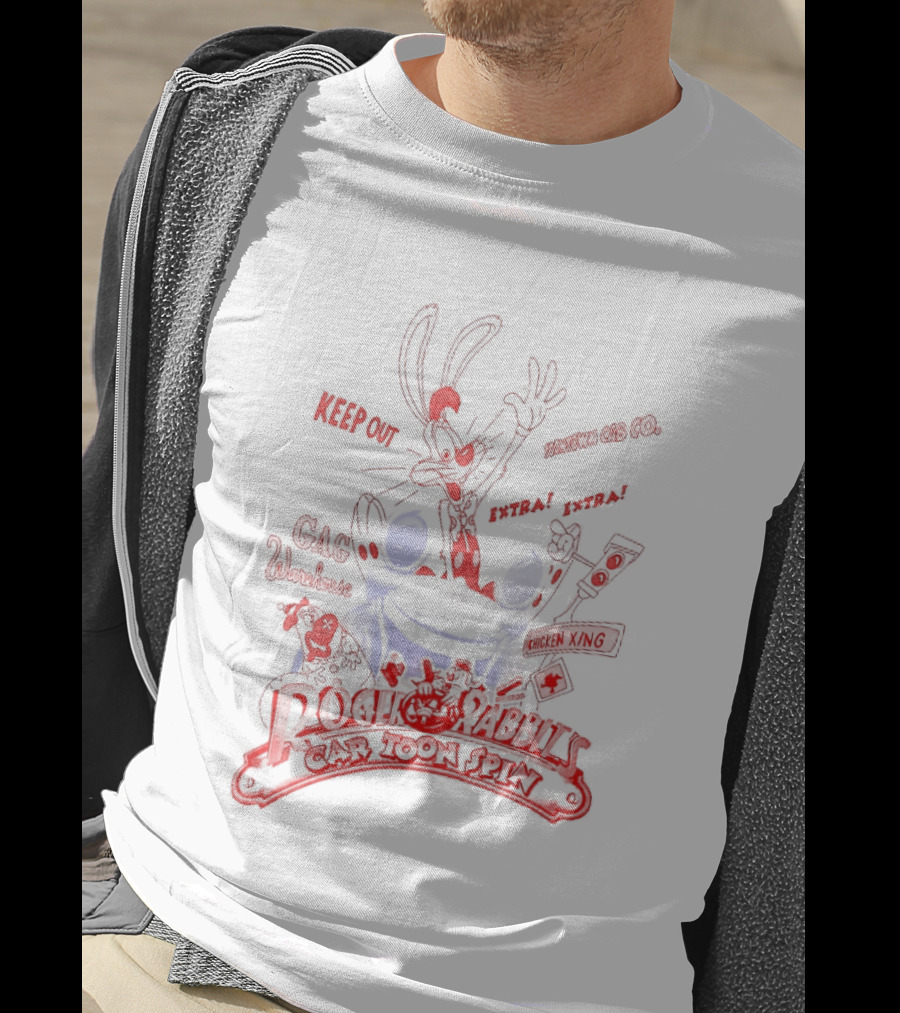 Roger Rabbit Benny The Cab Toontown Keep On Running Smile Darn Ya Smile Disney T-Shirt