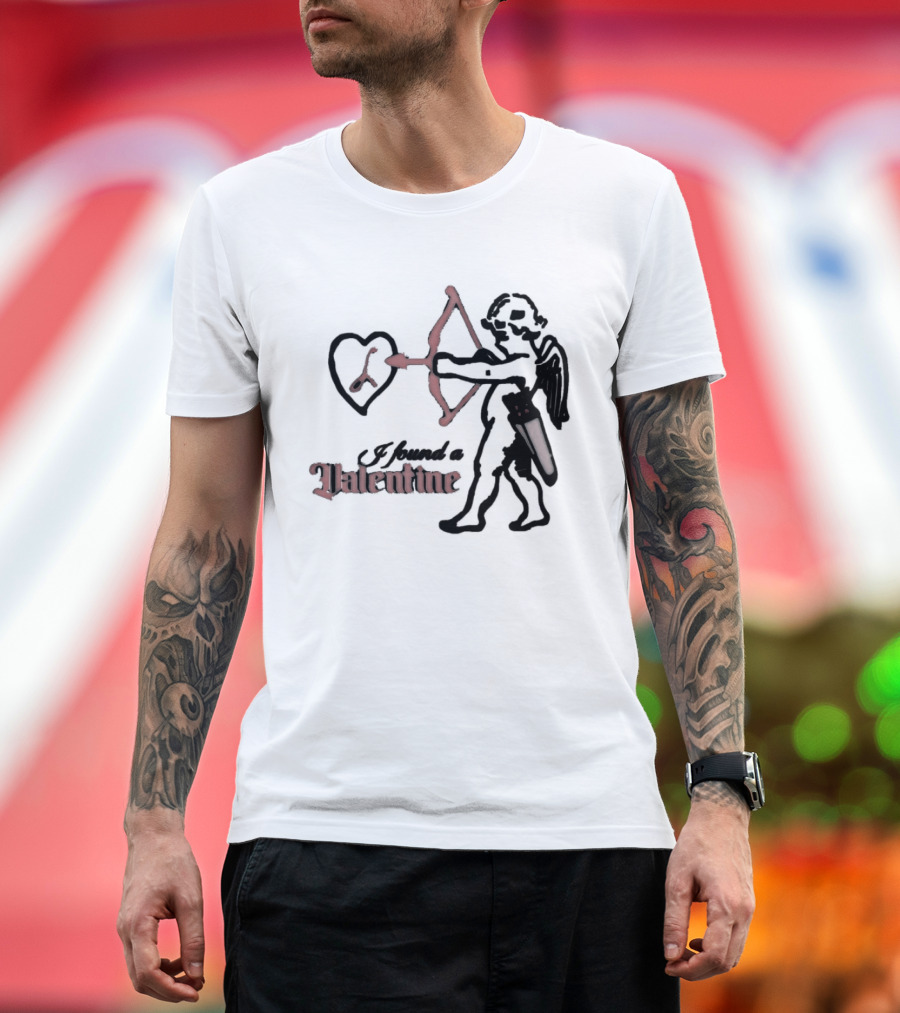 I Found A Valentine Cupid With Heart And Letter L T-Shirt