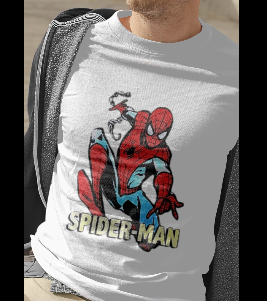Spider Man Action Pose Marvel Superhero Avengers Comic T-Shirt