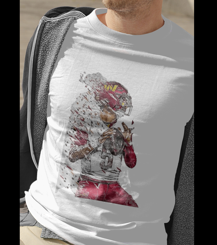 Jayden Daniels Washington Commanders Quarterback Football T-Shirt