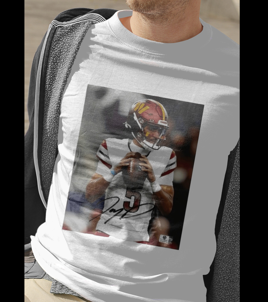 Jayden Daniels Washington Commanders Football Player Number 3 T-Shirt