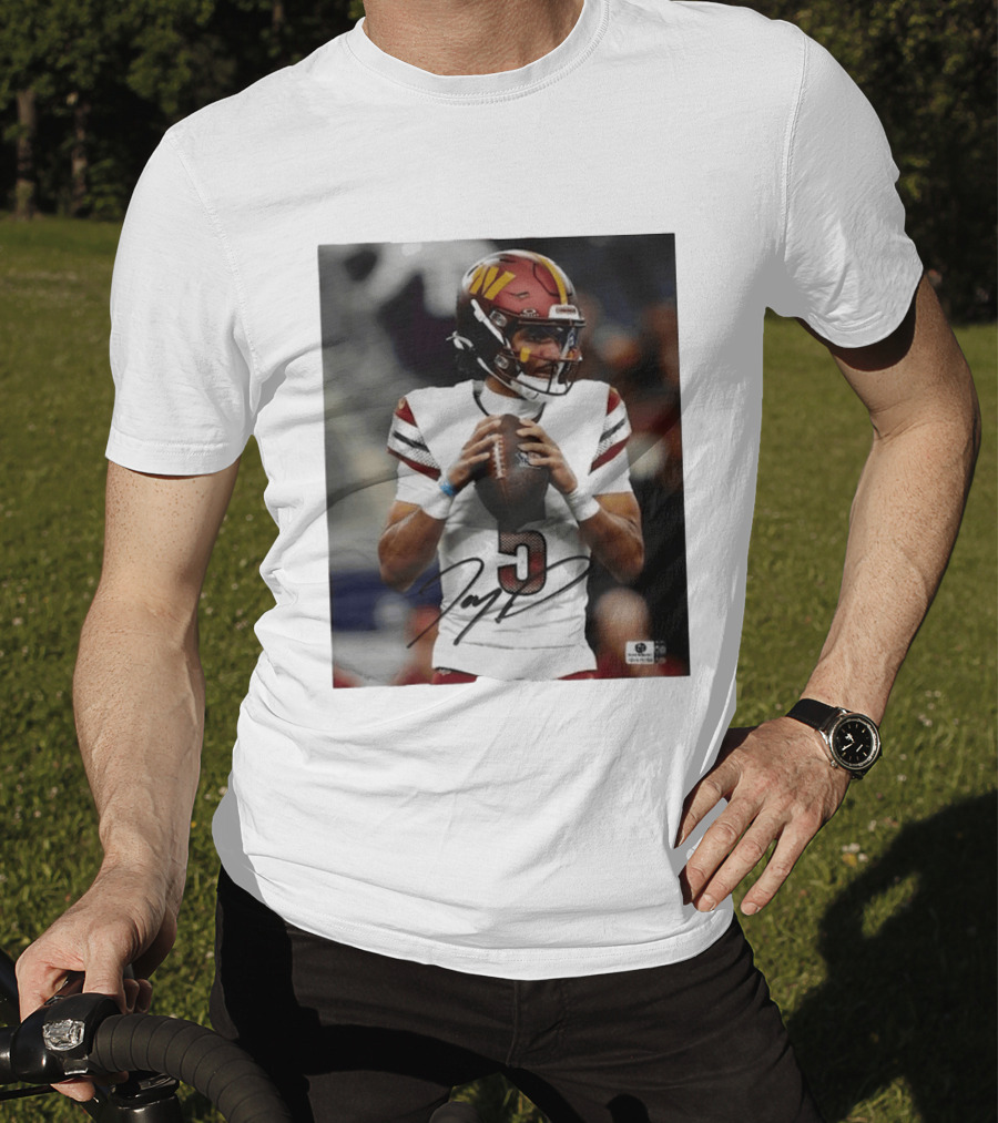 Jayden Daniels Washington Commanders Football Player Number 3 T-Shirt